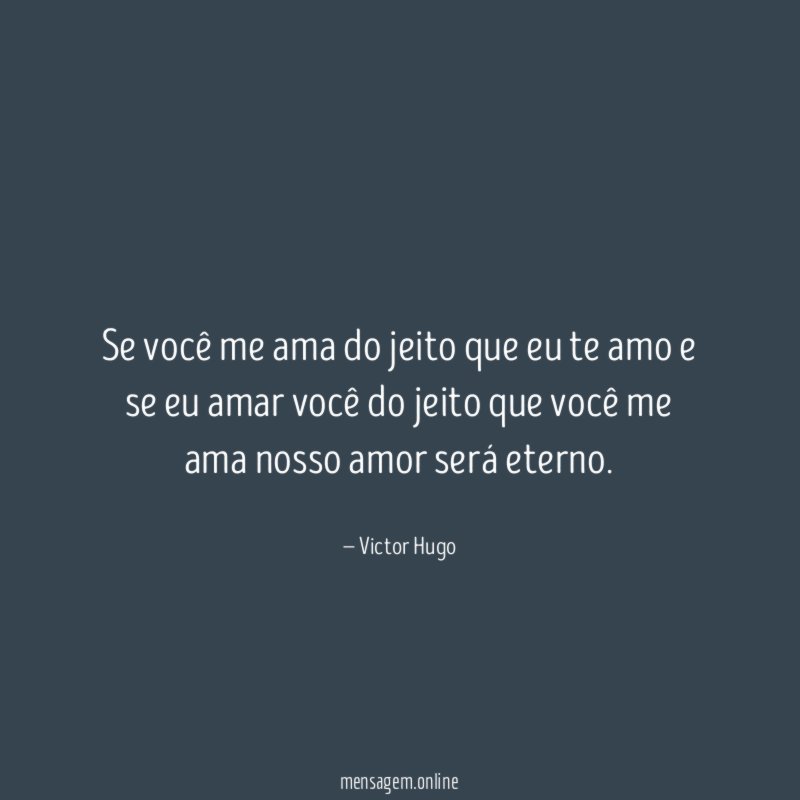 Se você me ama do jeito que eu