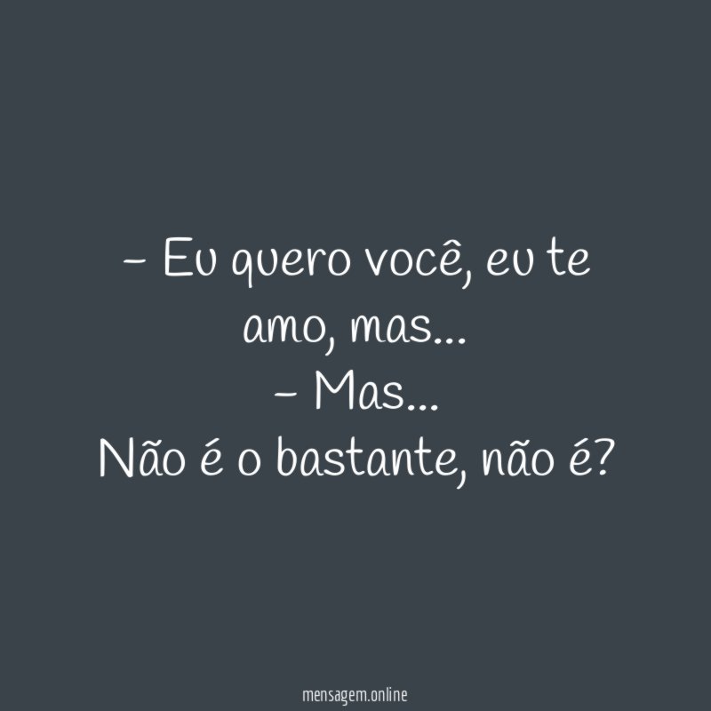 Eu quero você