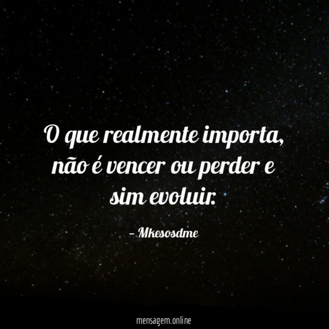 O que realmente importa