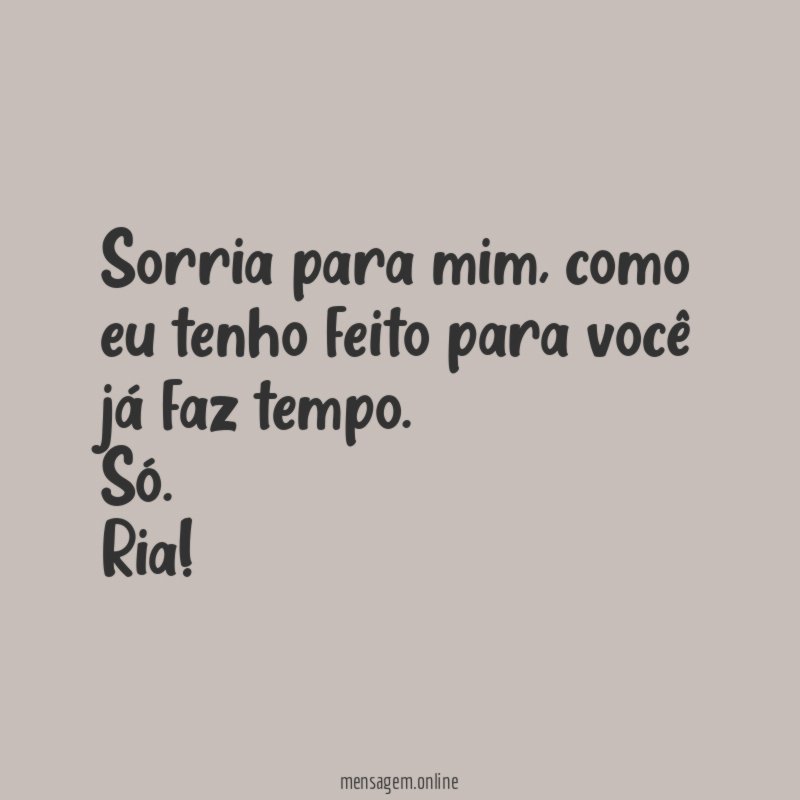 Sorria para mim