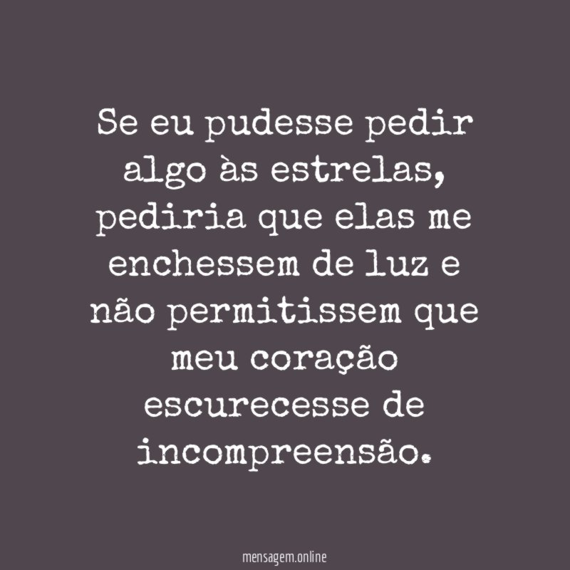 Se eu pudesse pedir algo às estrelas
