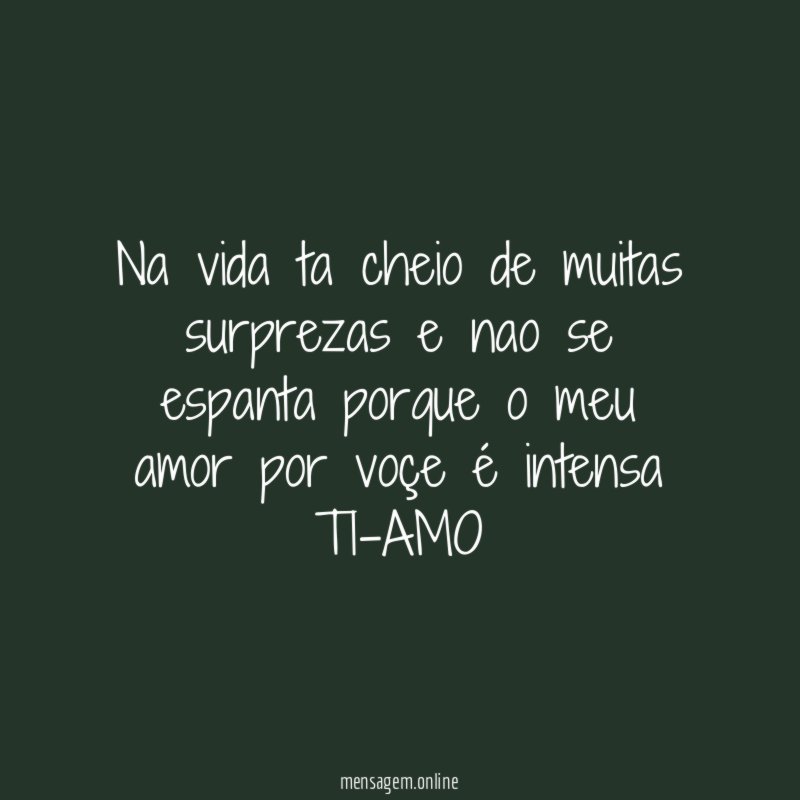 Na vida ta cheio de muitas surprezas