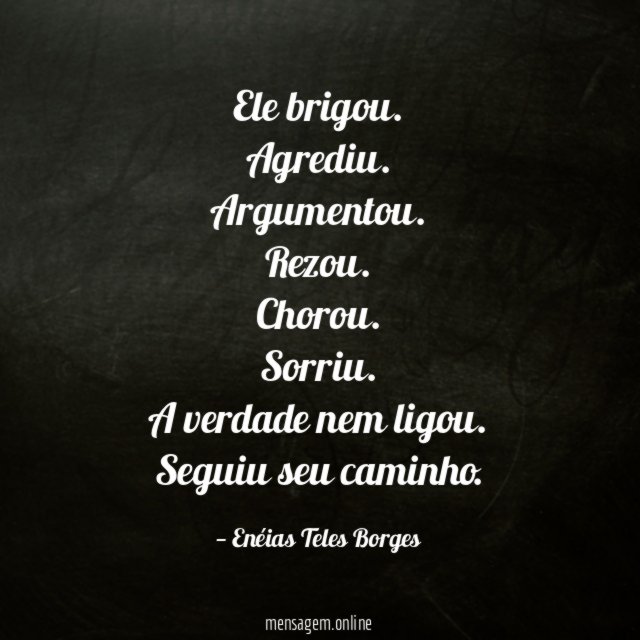 Ele brigou