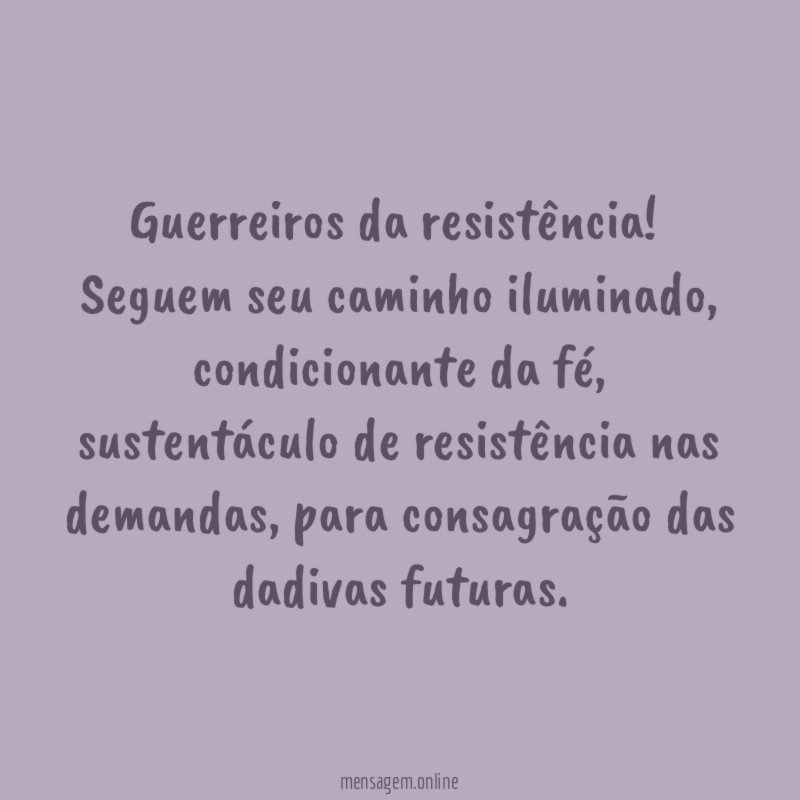 Guerreiros da resistência