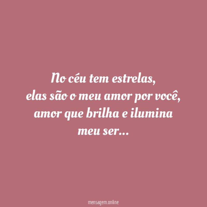 No céu tem estrelas