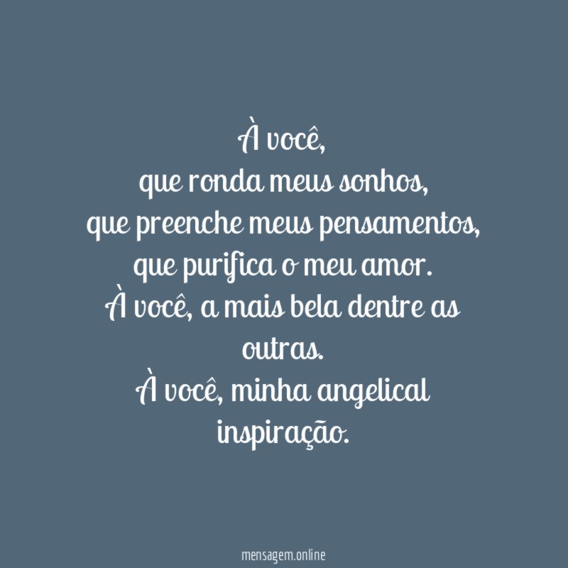 À você