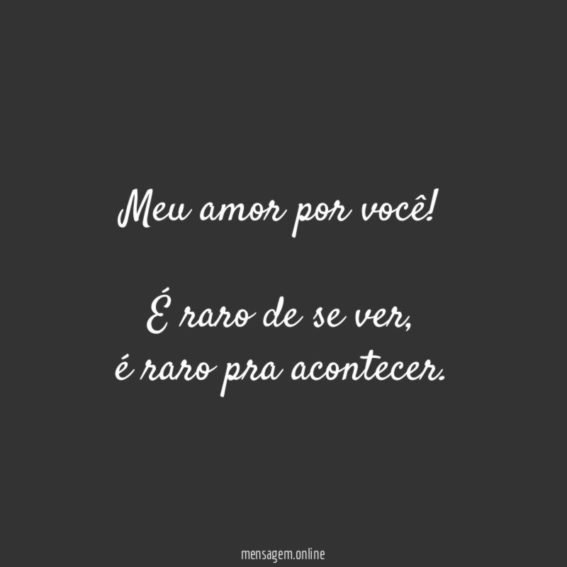 Meu amor por você