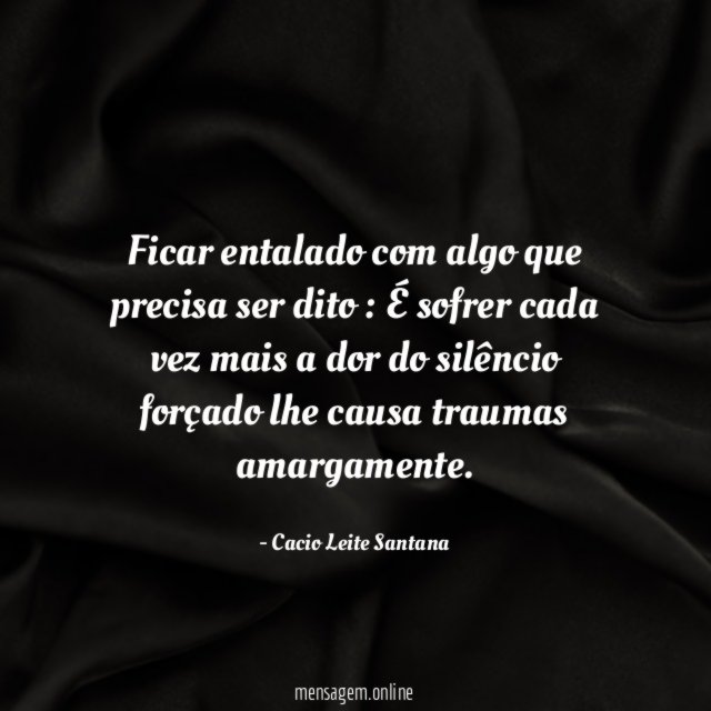 Ficar entalado com algo que precisa ser dito