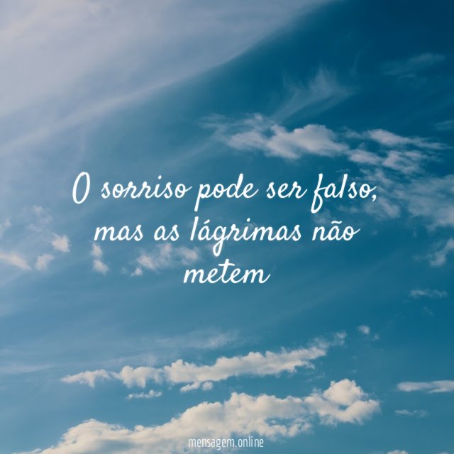 O sorriso pode ser falso