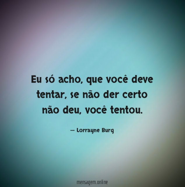 Eu só acho