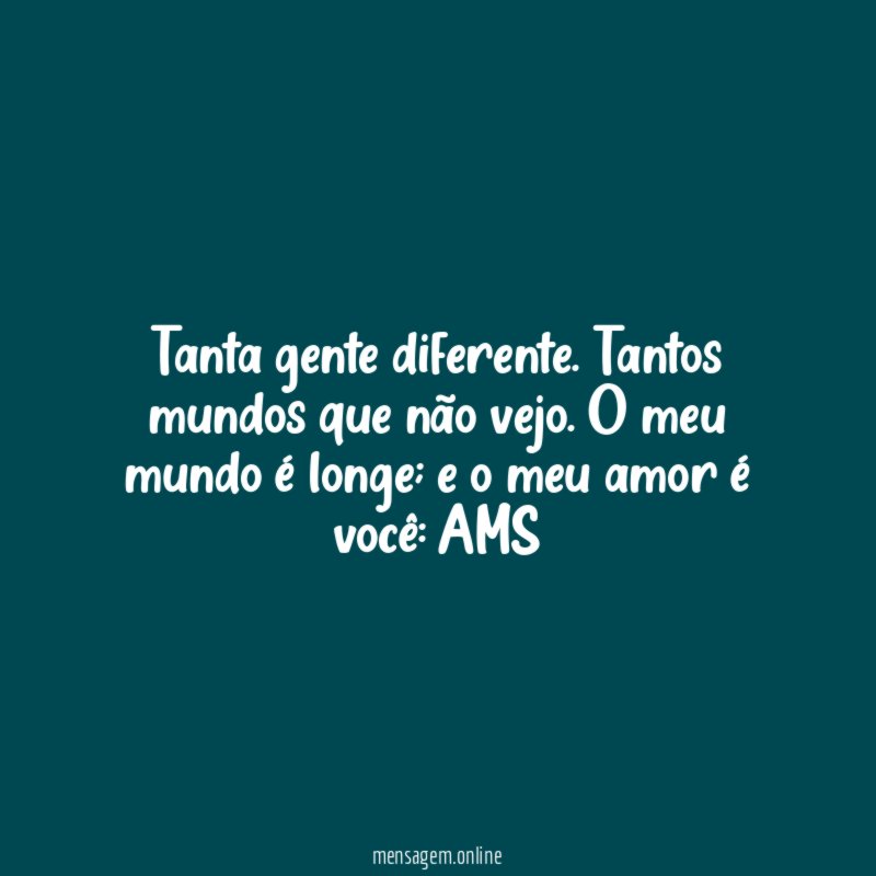 Tanta gente diferente