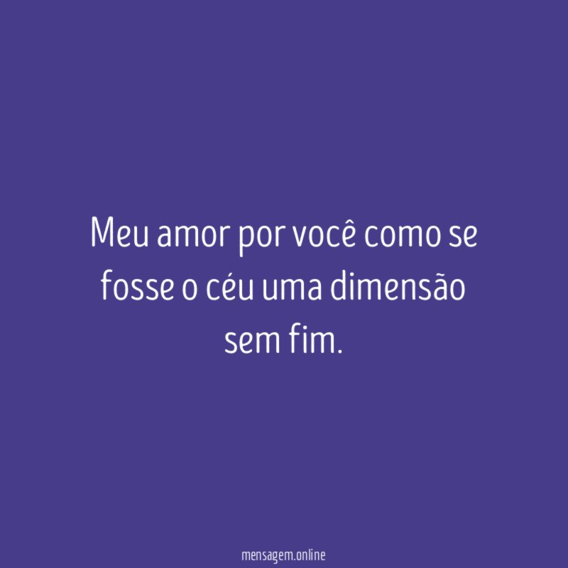 Meu amor por você como se fosse