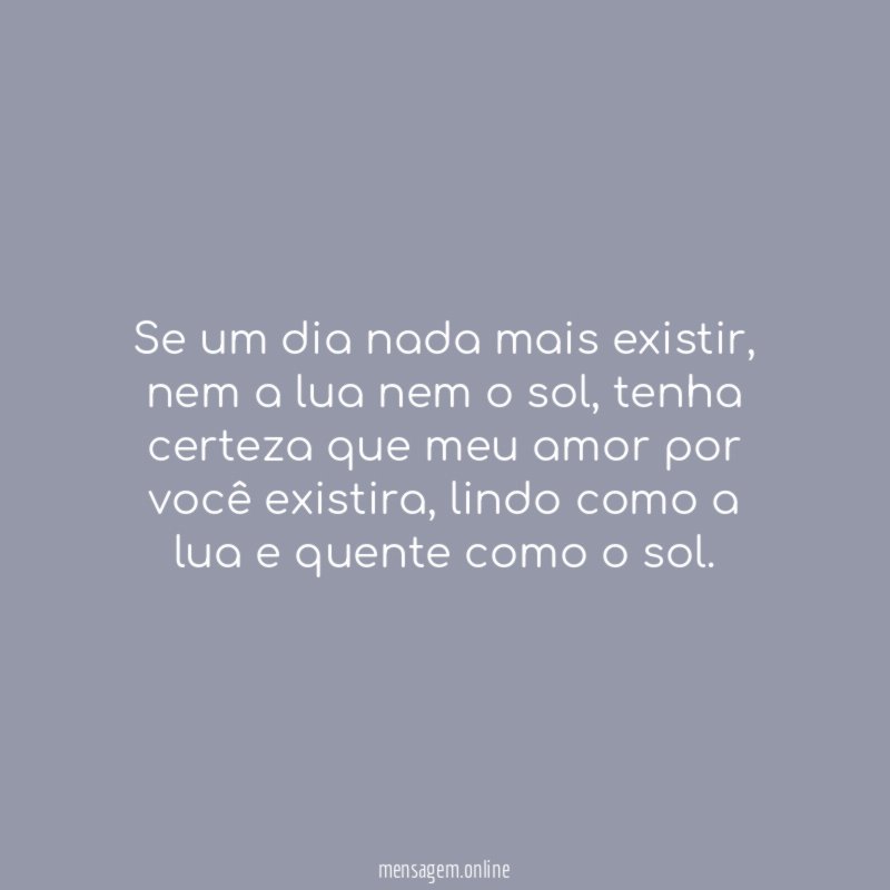 Se um dia nada mais existir