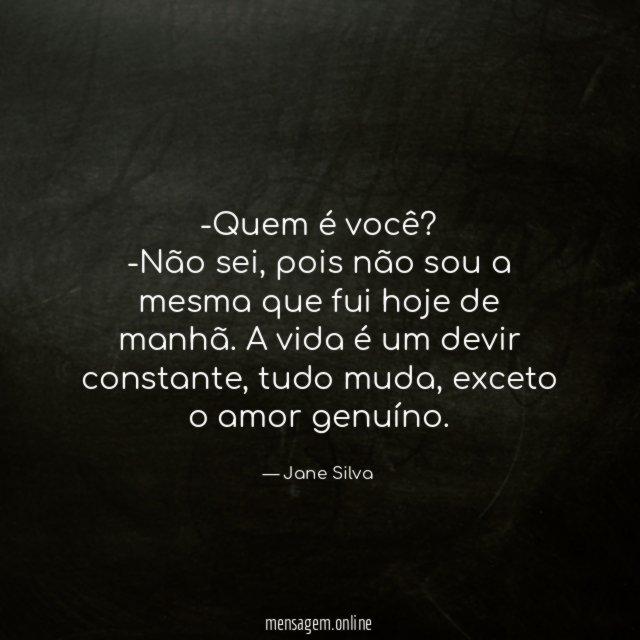 Quem é você