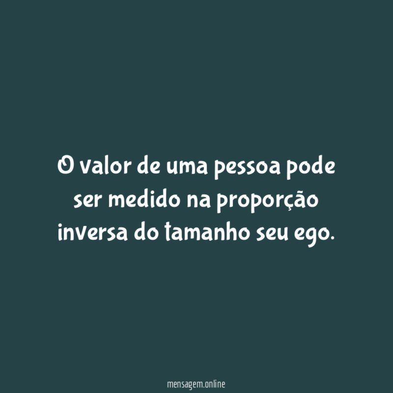 O valor de uma pessoa pode ser medido
