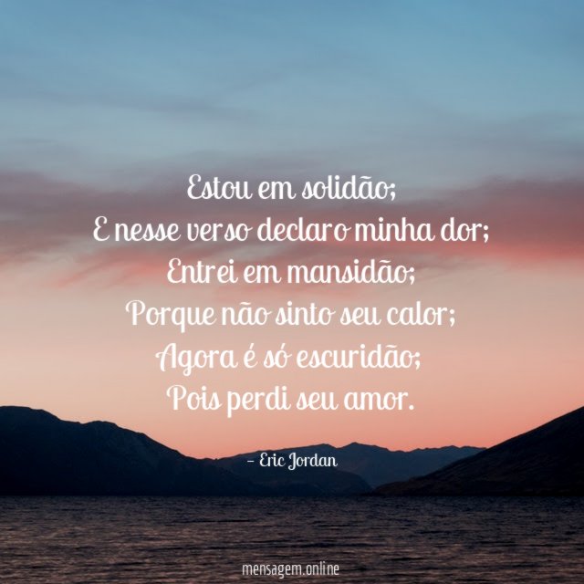 Estou em solidão