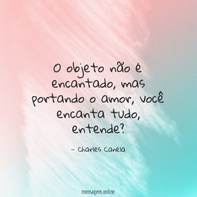 O objeto não é encantado