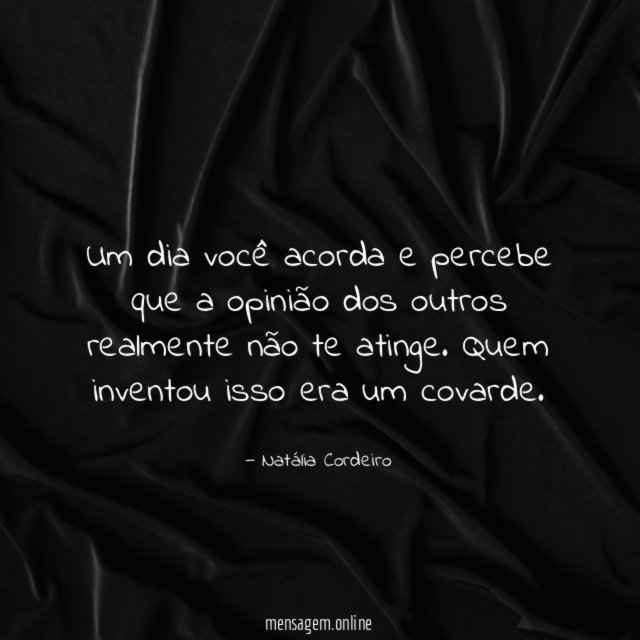 Um dia você acorda e percebe que a