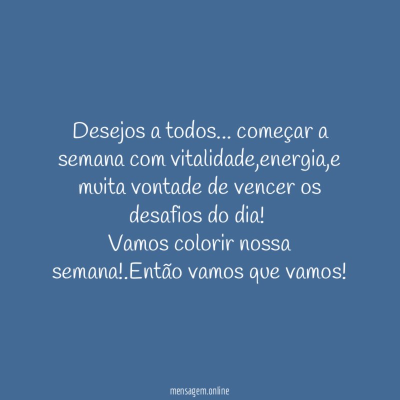 Desejos a todos