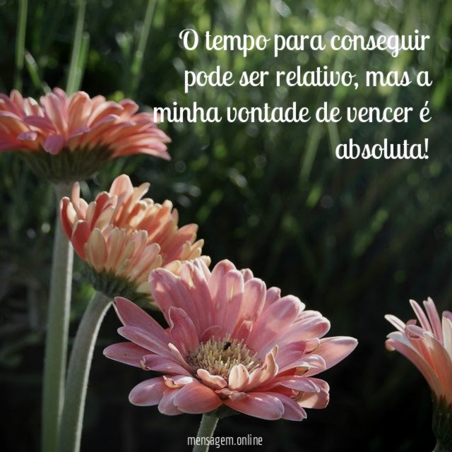 O tempo para conseguir pode ser relativo