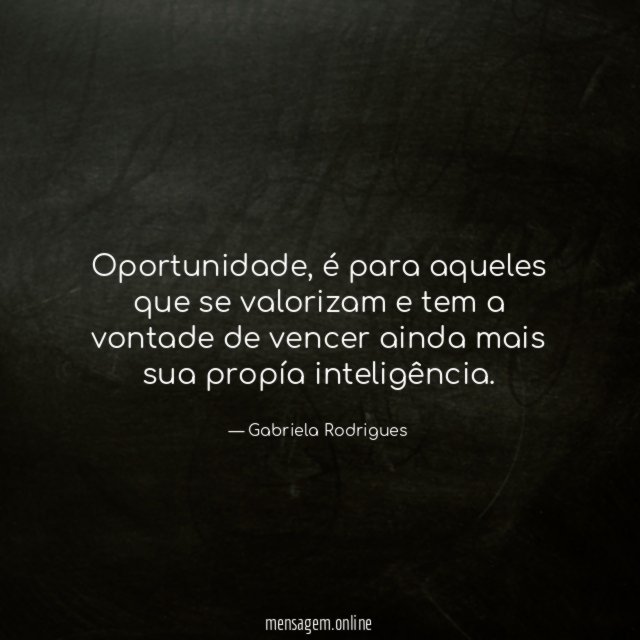 Oportunidade
