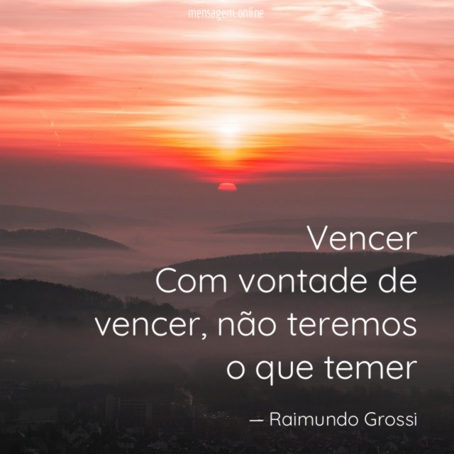 Vencer Com vontade de vencer