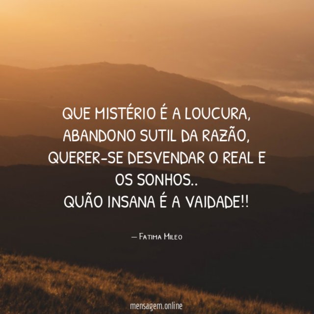 Que mistério é a loucura