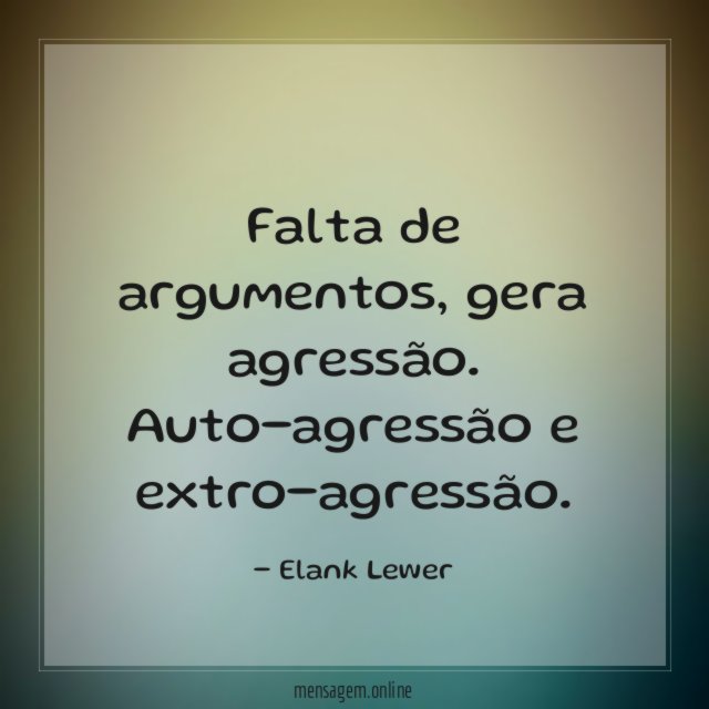Falta de argumentos