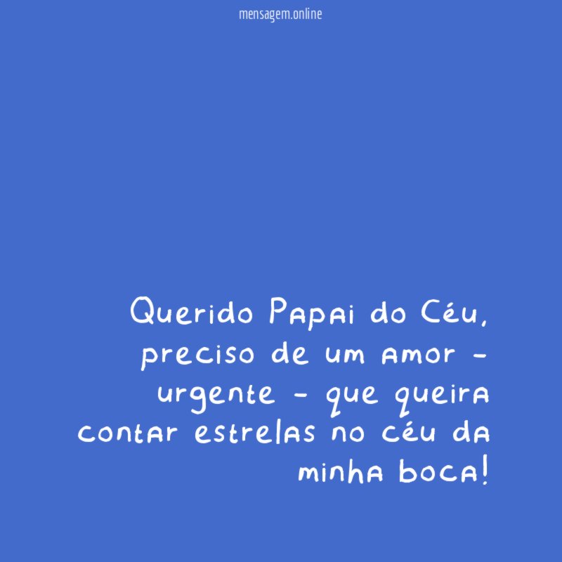 Querido Papai do Céu