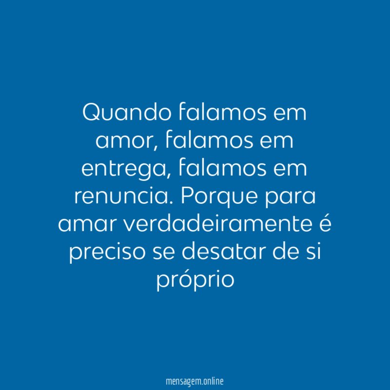Quando falamos em amor