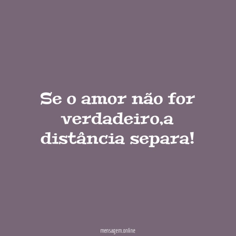 Se o amor não for verdadeiro