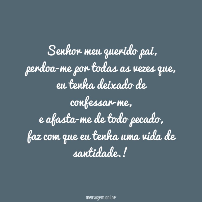 Senhor meu querido pai