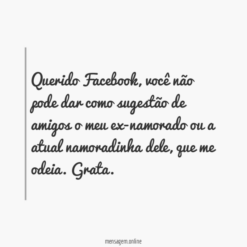 Querido Facebook