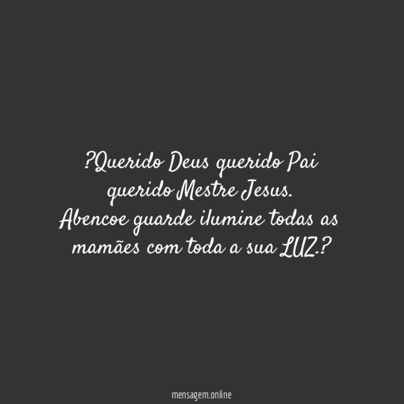 ?Querido Deus querido Pai querido Mestre Jesus