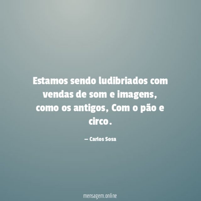 Estamos sendo ludibriados com vendas de som e imagens