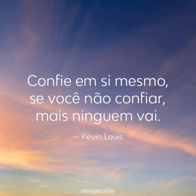 Confie em si mesmo