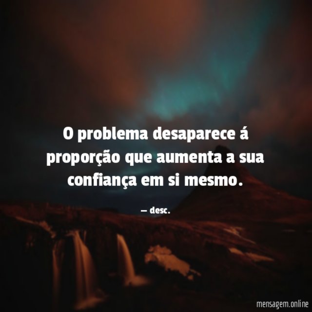 O problema desaparece á proporção que aumenta a