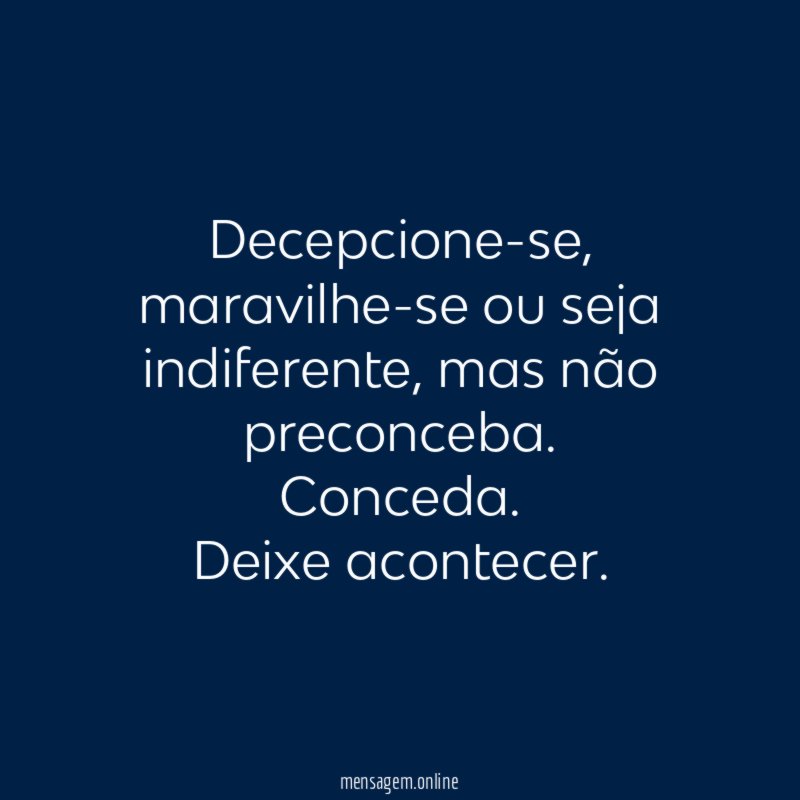 Decepcione-se