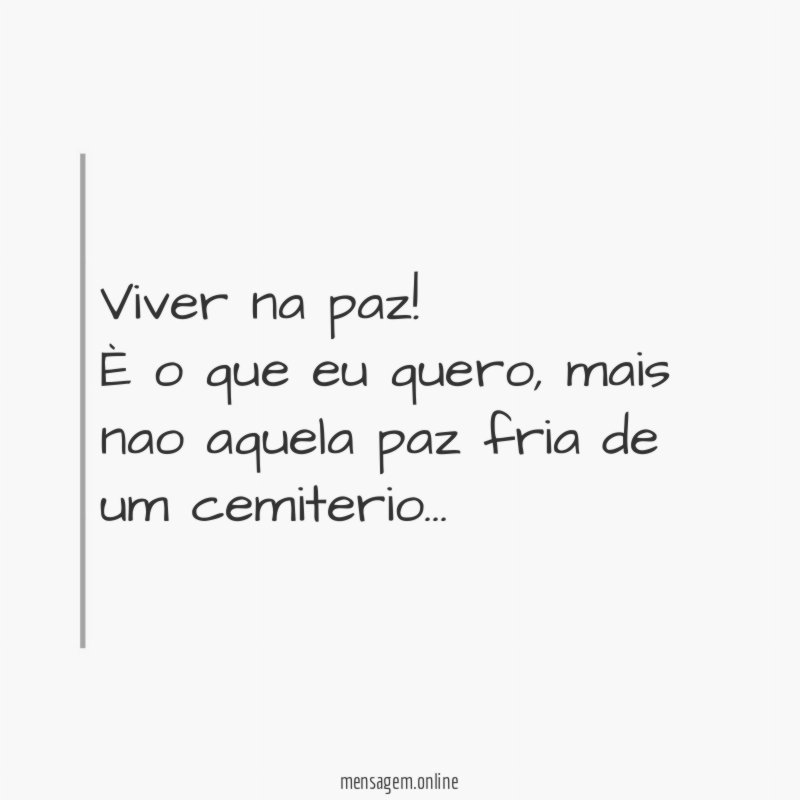 Viver na paz