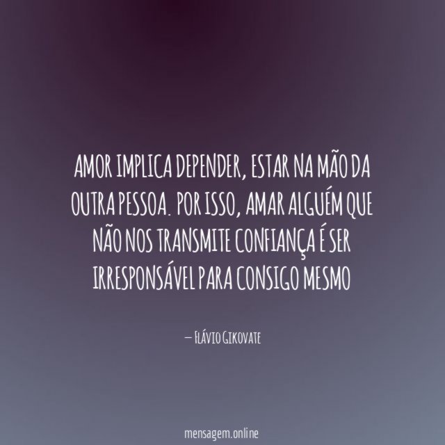 Amor implica depender