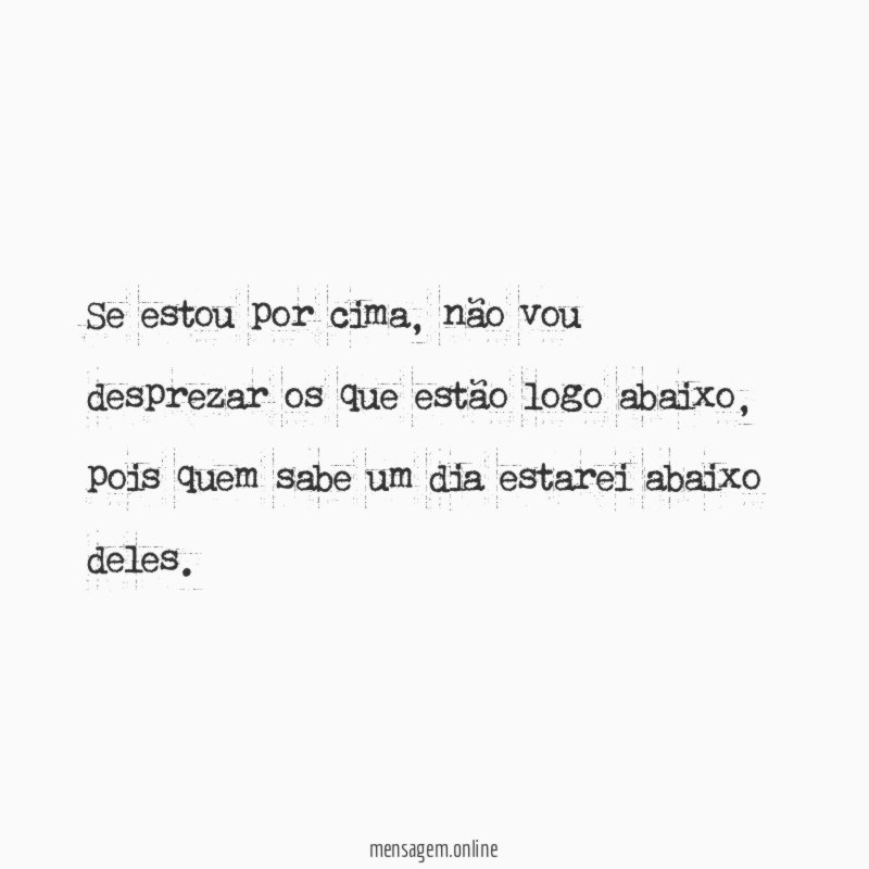 Se estou por cima