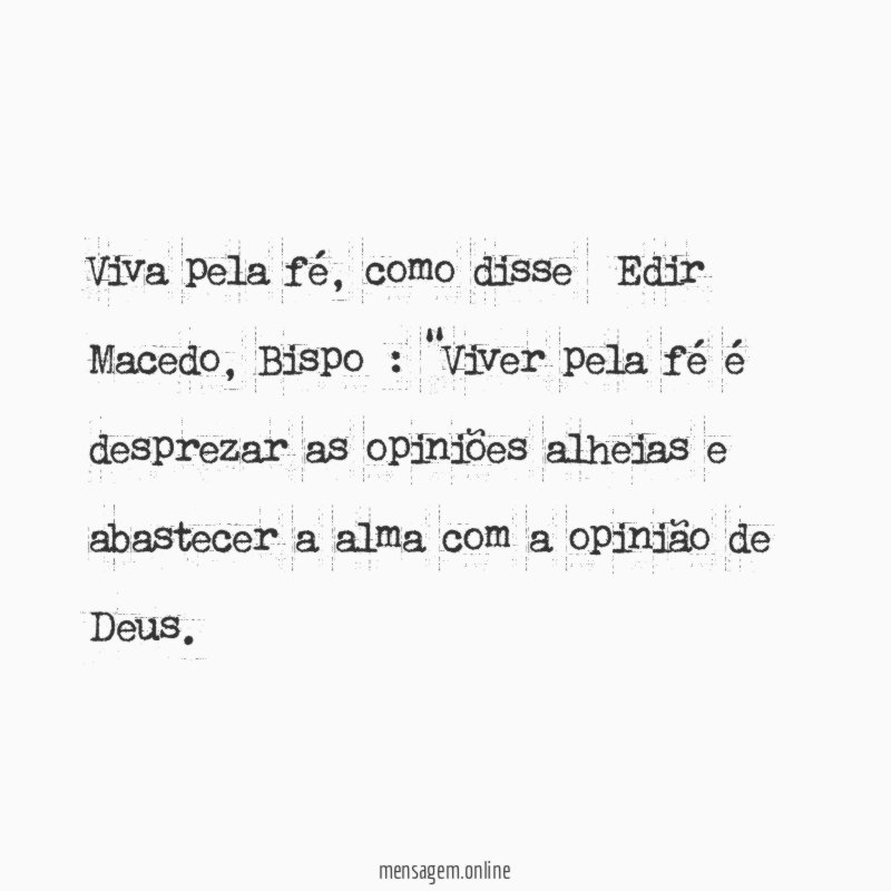 Viva pela fé