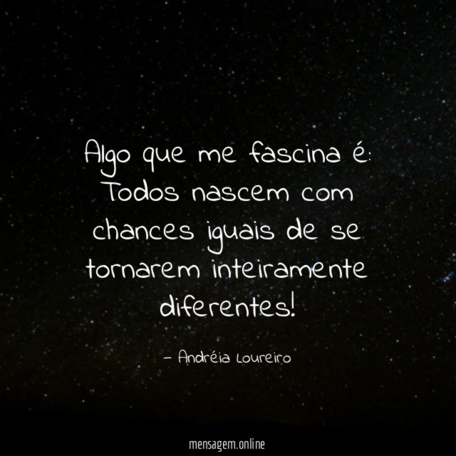 Algo que me fascina é