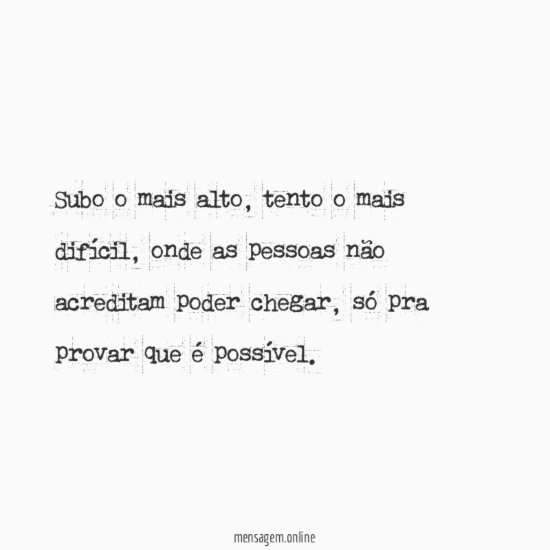 Subo o mais alto