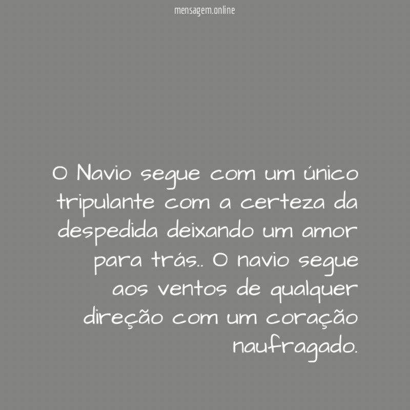 O Navio segue com um único tripulante com