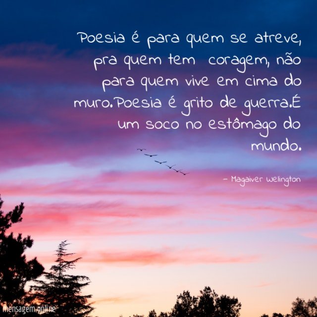 Poesia é para quem se atreve