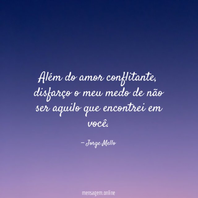 Além do amor conflitante