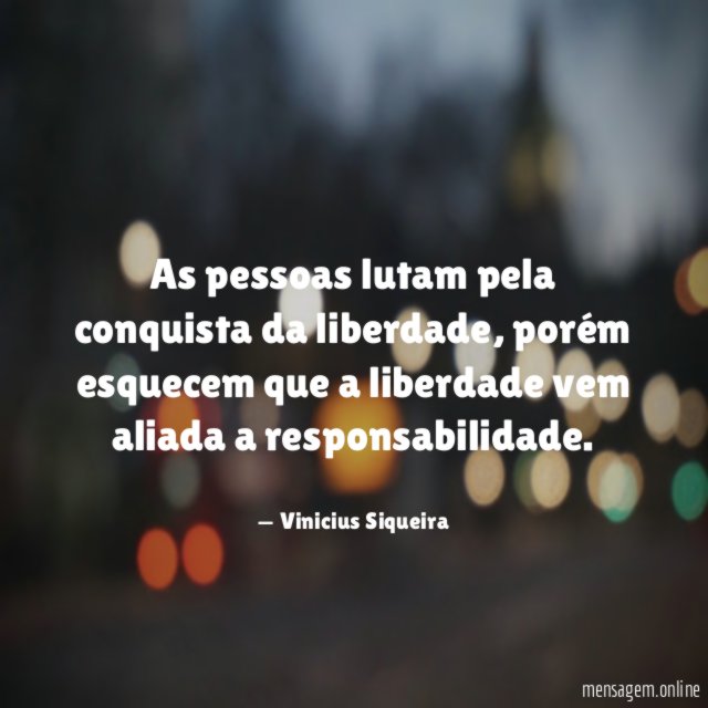 As pessoas lutam pela conquista da liberdade