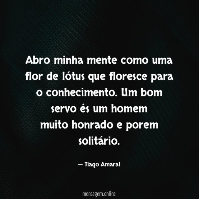 Abro minha mente como uma flor de lótus
