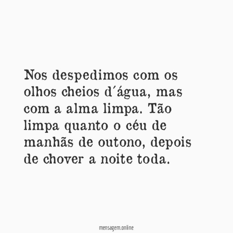 Nos despedimos com os olhos cheios d´água